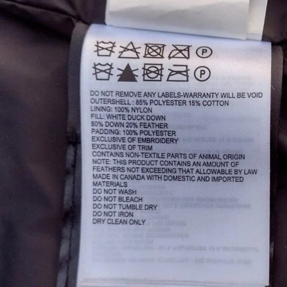 Canada Goose Gabriola Parka Black S Down Hooded Winter Coat Made in Canada - Picture 15 of 16